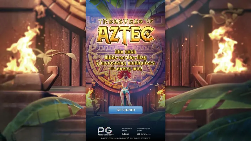 Treasures of Aztec slot by PG Soft – game screen Treasures of Aztec slot by PG Soft – game screen